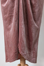 City Chic Jayla Cold Shoulder Velvet Rose Dress Size M