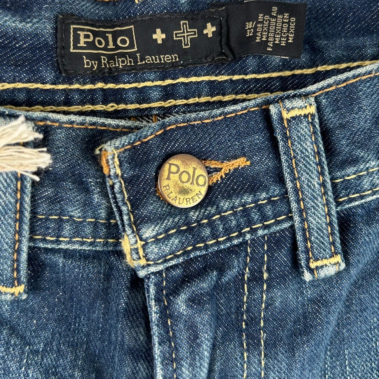 Polo Ralph Lauren x Naiomi Glasses Heritage Rider Jeans Size 38 Brand New With Tags RRP $399