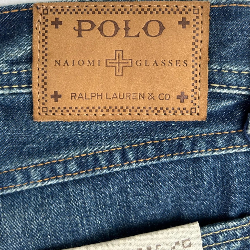 Polo Ralph Lauren x Naiomi Glasses Heritage Rider Jeans Size 38 Brand New With Tags RRP $399